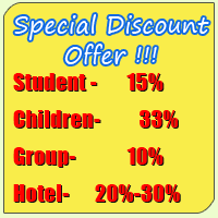Discount offer on Treks, Hotels